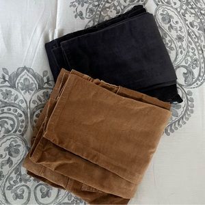 Loft Size 10, High Rise Skinny Corduroy Pants in Tan and Slate